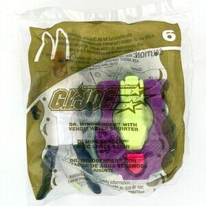 GI Joe #6 Dr Mindbender Water Squirter McDonalds Kids Happy Meal Toy 2004 NEW